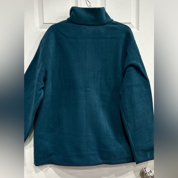 Cotopaxi Men's XL Teca Fleece Full-Zip Jacket Skyfire Blue Stripes Rust NWT - Picture 3 of 8